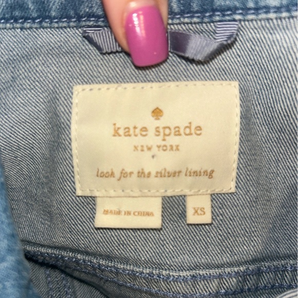 Kate Spade Light Blue Denim Jacket - Picture 5 of 5